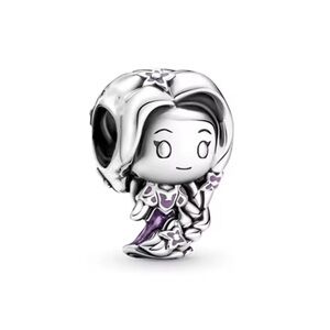 Disney Rapunzel Tangled Signature S925 Charm, Fits on Bracelets or Necklaces
